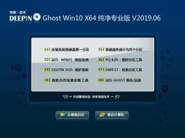 深度技术 Win10 64位 纯净专业版系统 V2019.06